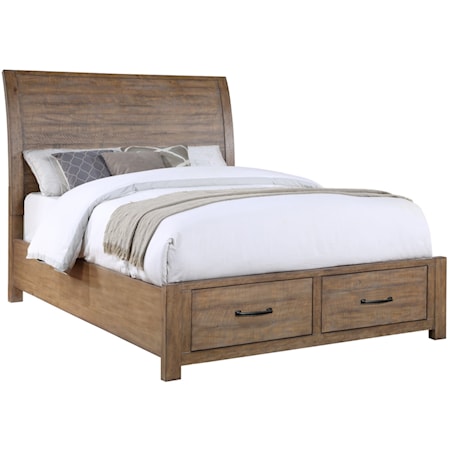 Queen Sleigh Storage Bed