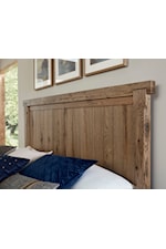 Dovetail panel headboard