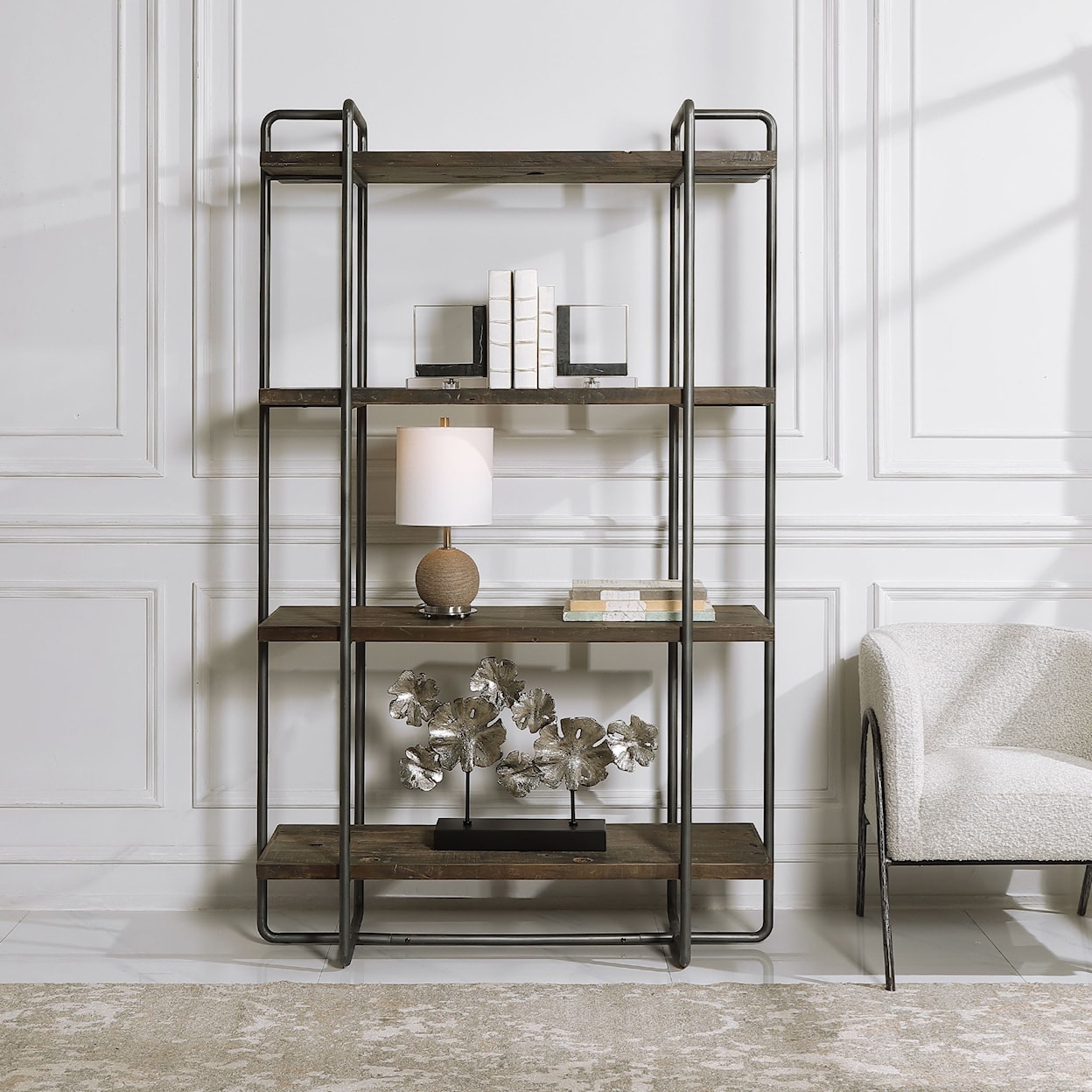 Uttermost Accent Furniture - Bookcases Stilo Urban Industrial Etagere