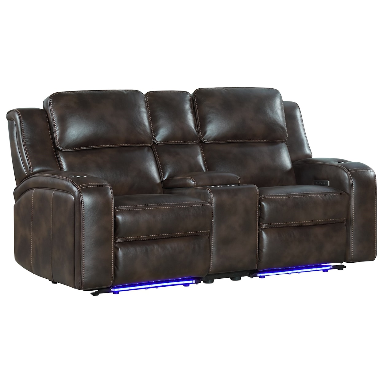 Intercon Silhouette Power Reclining Loveseat