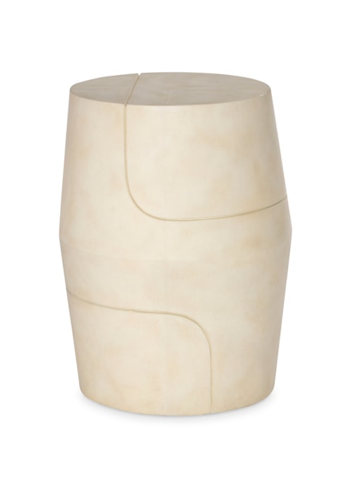 Contemporary Side Table with Puzzle Motif