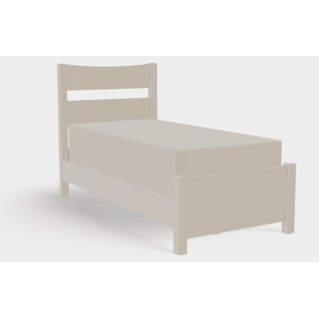 Twin XL Low Footboard Plank Bed