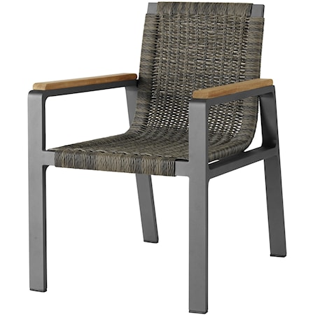 Coastal Outdoor Rattan Dining Chair