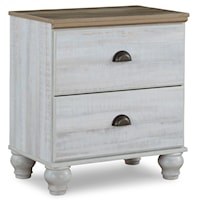 Two-Tone Farmhouse Nightstand