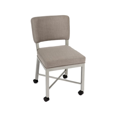 Miami Non-Swivel Chair With Welt And Casters