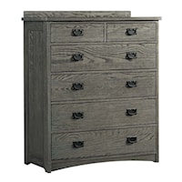 Mission 6-Drawer Chest with Cedar Lined Bottom Panels