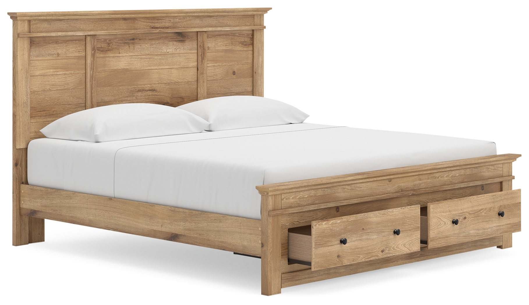King Panel Storage Bed
