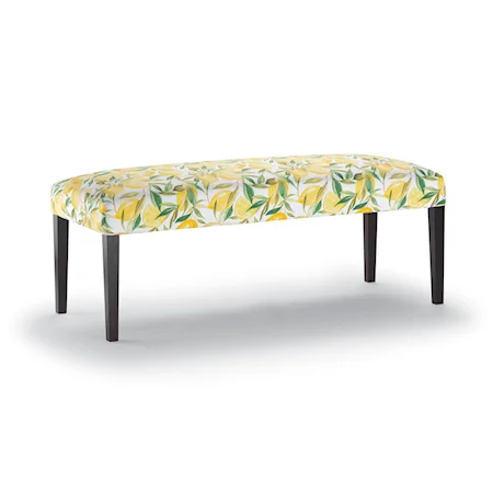 Casual Upholstered Dining Bench