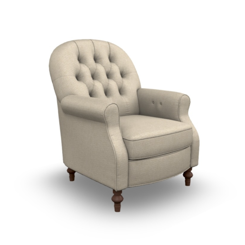 Traditional Accent Chair with Button Tufting
