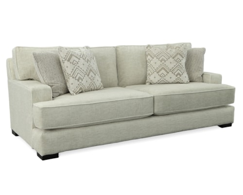 Transitional Sofa with Accent Pillows