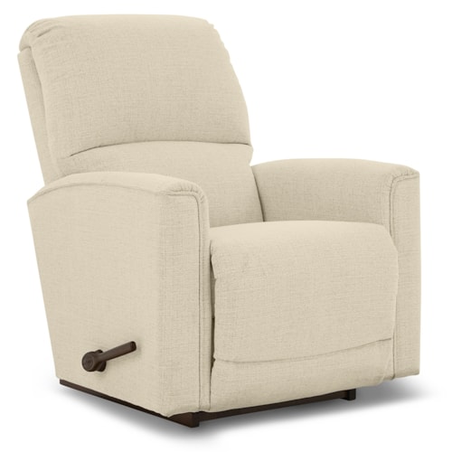 Contemporary Power Rocking Recliner w/ Headrest