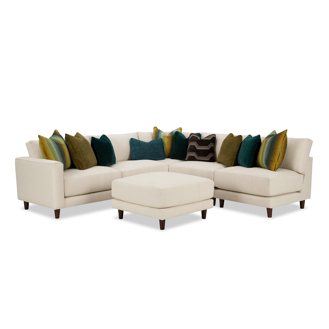 Hickorycraft 735200BD 4-Seat Sectional Sofa