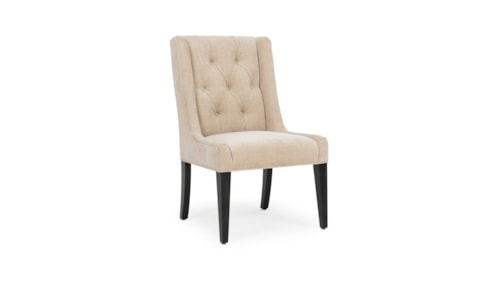 Transitional Dining Side Chair with Button Tufting
