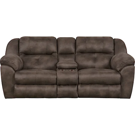 Power Headrest Lay Flat Reclining Loveseat with Lumbar