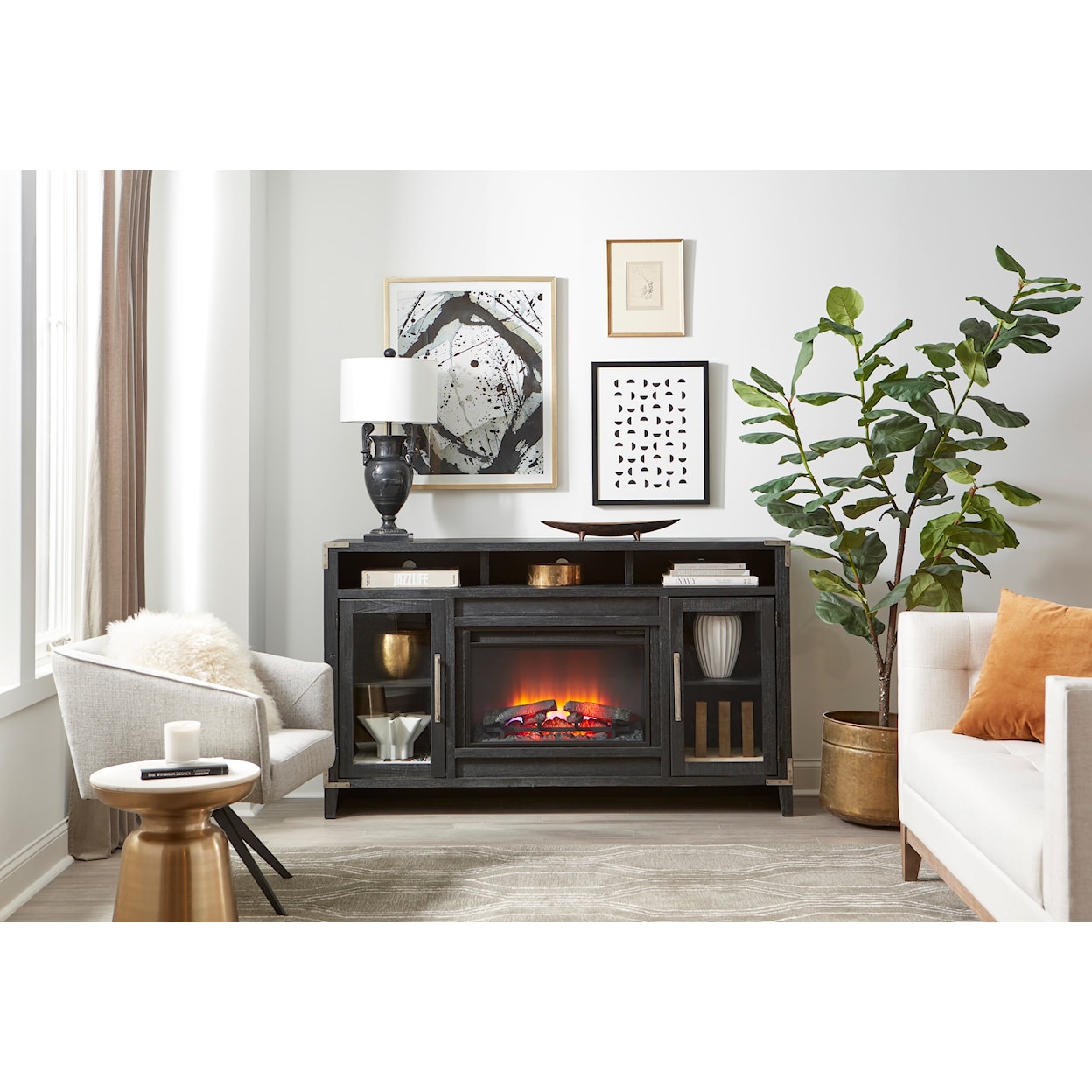 Aspenhome Quincy Fireplace Console Table