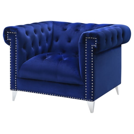 Bleker Tuxedo Arm Tufted Accent Chair