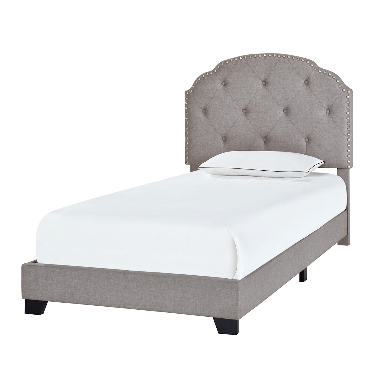 Accentrics Home Fashion Beds Twin Upholstered Bed