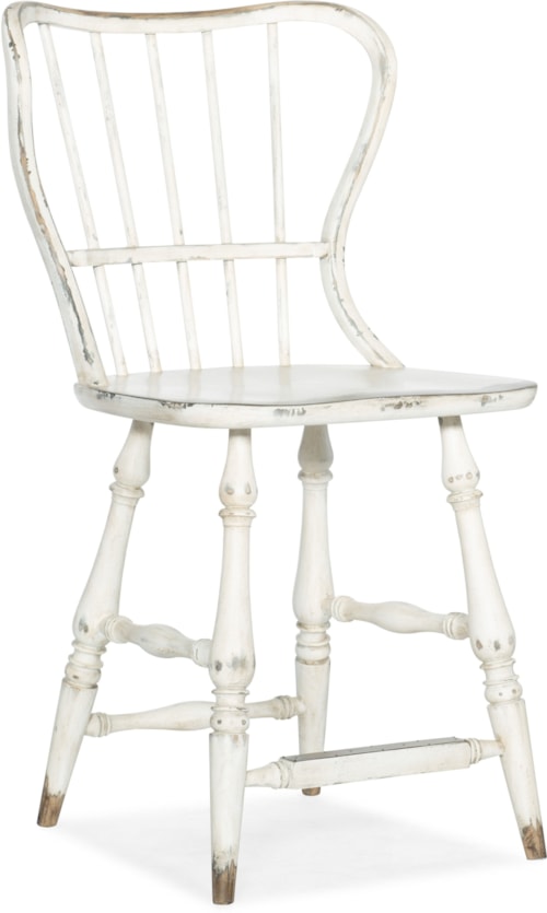 Rustic Spindle Back Counter Stool