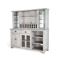 Alpine Grey Buffet and Hutch