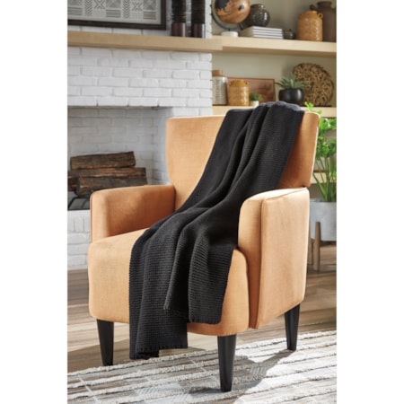 Eleta Black Throw