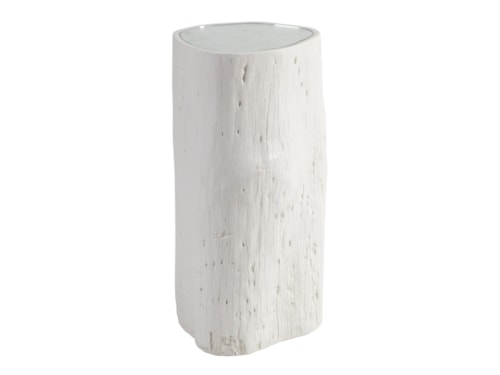 Contemporary Asymmetric Spot Table with Glass Top