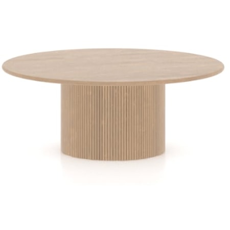 Contemporary Illusion Coffee Table with Wooden Top