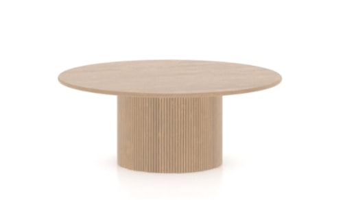 Contemporary Illusion Coffee Table with Wooden Top