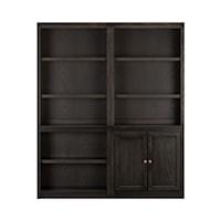 Transitional Bookcase with Adjustable Shelving