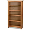 Archbold Furniture Alder Bookcases Customizable 30 X 60 Alder Bookcase