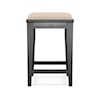 Durham Solid Accents Stool w/Upholstered Seat