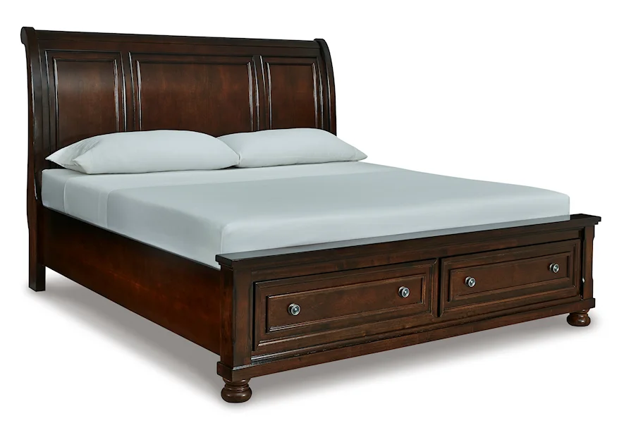 Porter California King Sleigh Bed by Ashley Furniture at Sam Levitz Furniture