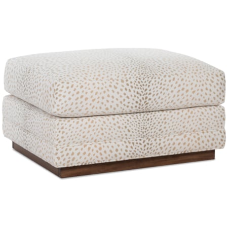 Pinth Base Rectangular Ottman Smith Brothers 220 220-40 518604 Contemporary Upholstered Ottoman with ...