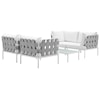 Modway Harmony Outdoor 5 Piece Sectional Sofa Set