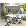 homestyles Grenada Outdoor Swivel Rocking Chair