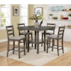 CM Tahoe 5 Piece Counter Height Table and Chairs Set