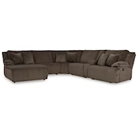6-Piece Reclining Sectional With Chaise