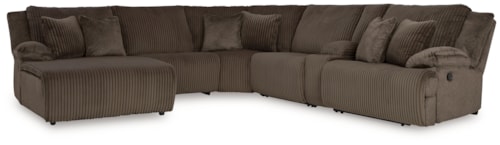 6-Piece Reclining Sectional With Chaise