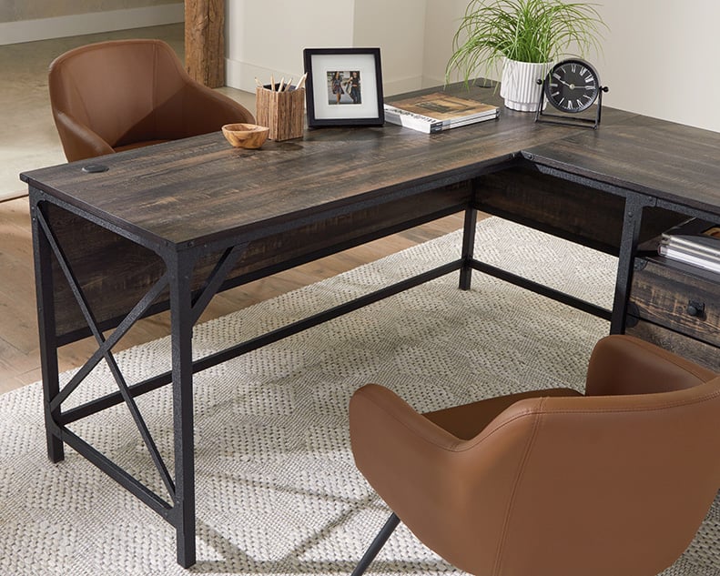 Steel River L-Shaped Desk