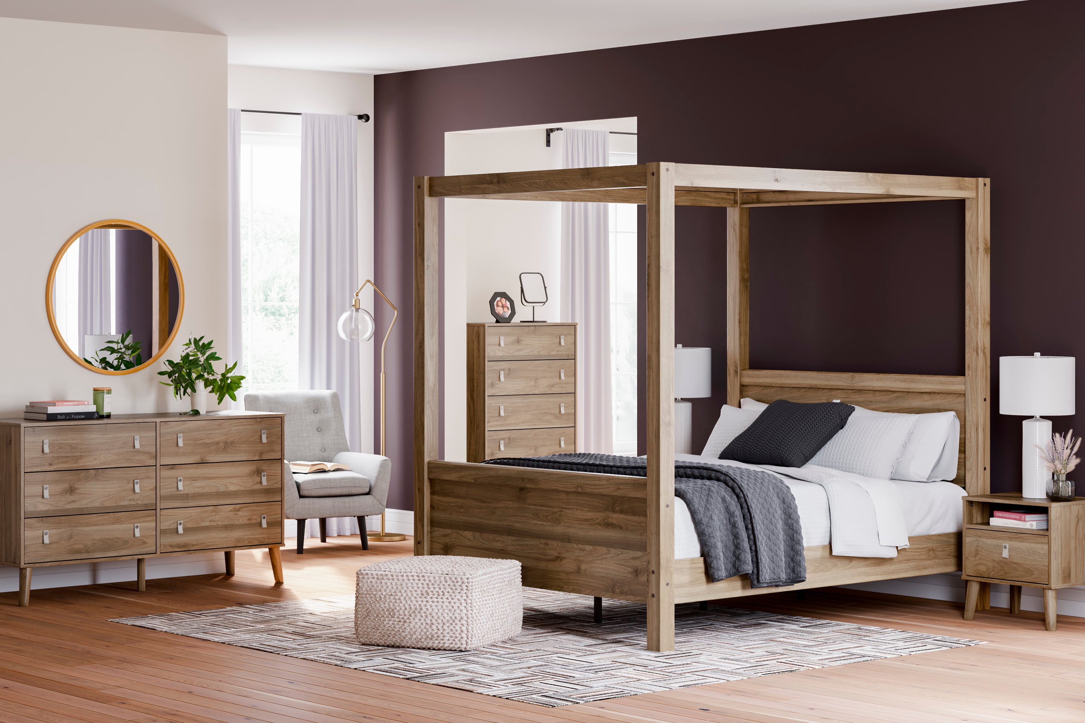 Ashley deals canopy beds