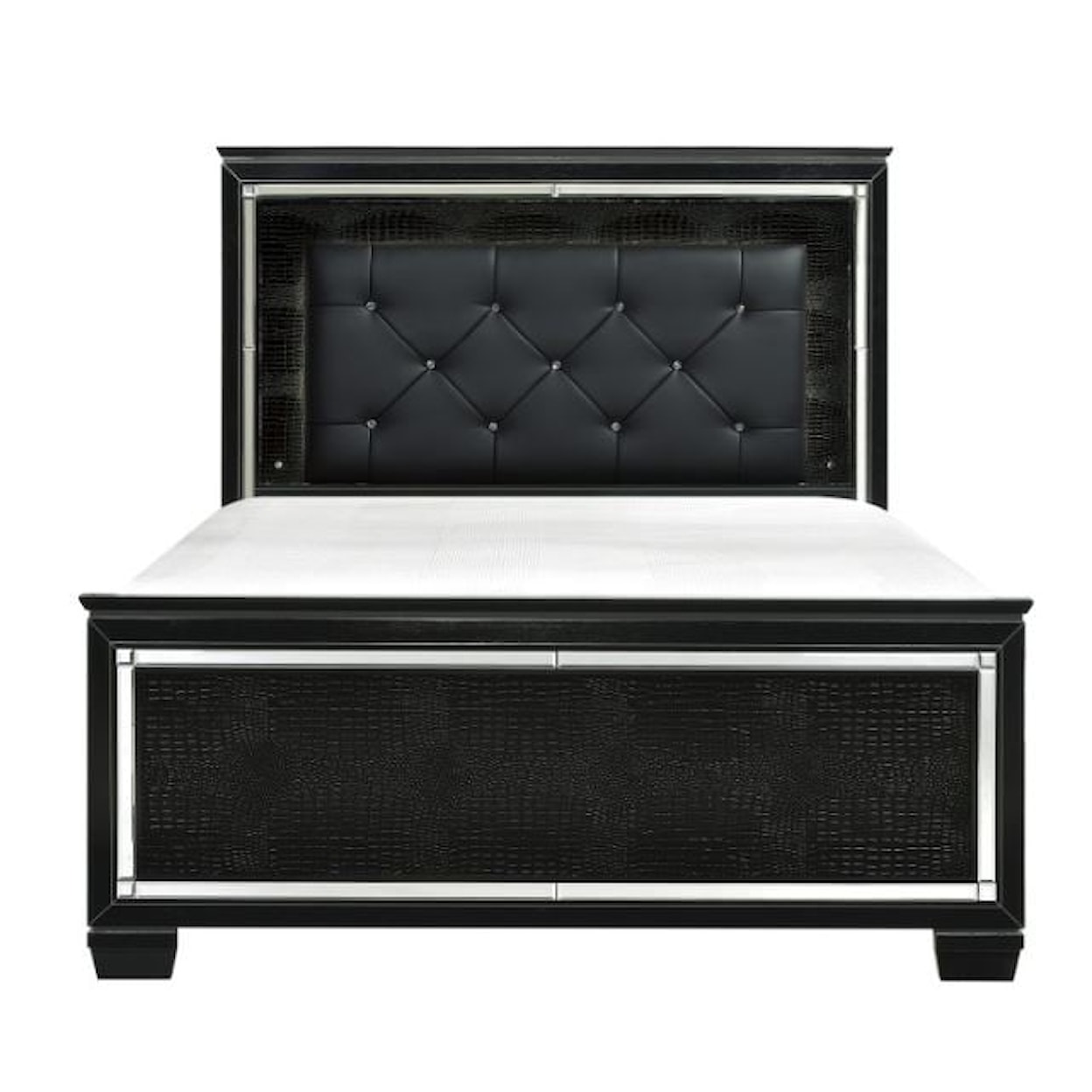 Homelegance Allura Queen Panel Bed with LED Lights