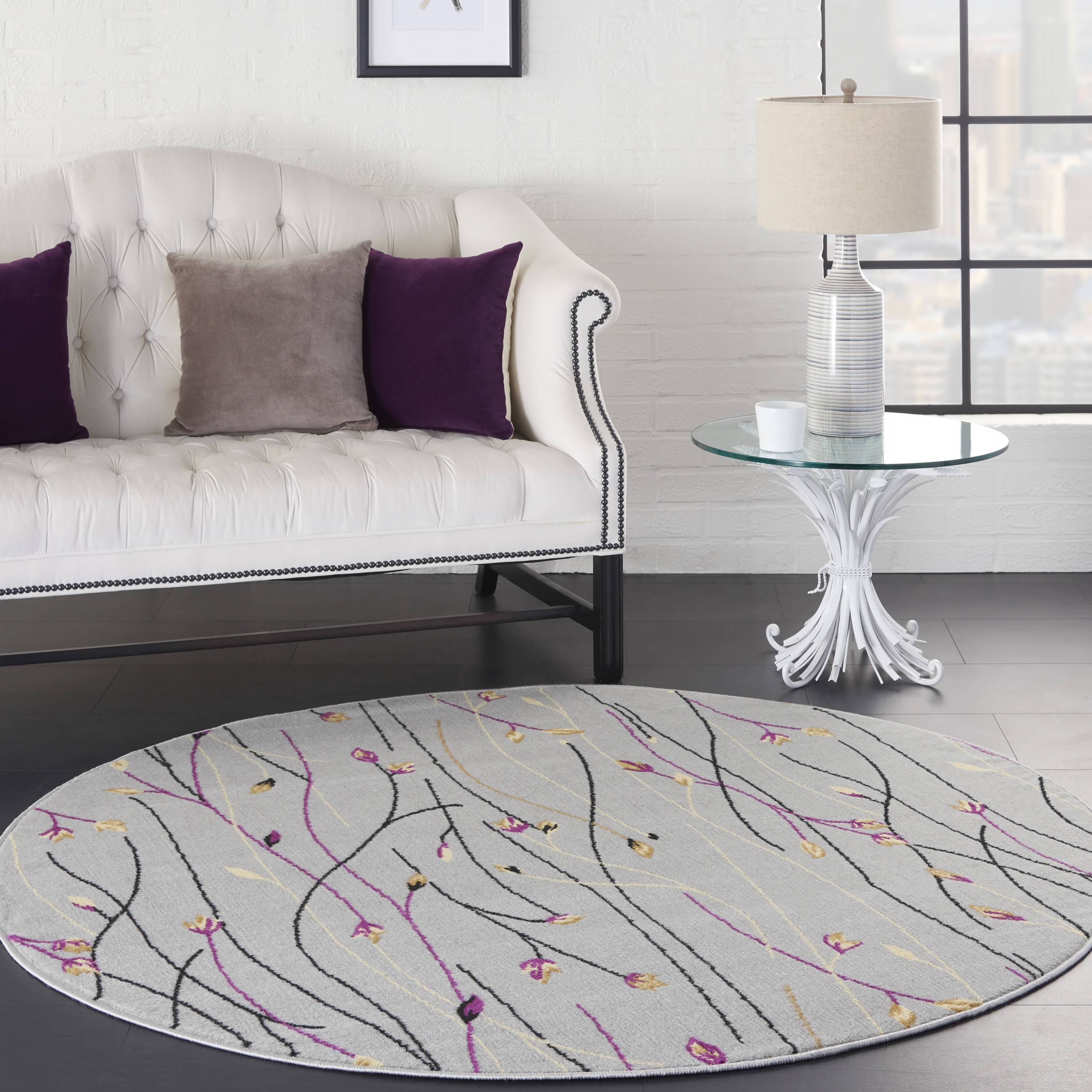 Nourison Grafix 5'3" Round  Rug