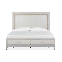 Contemporary King Storage Bed