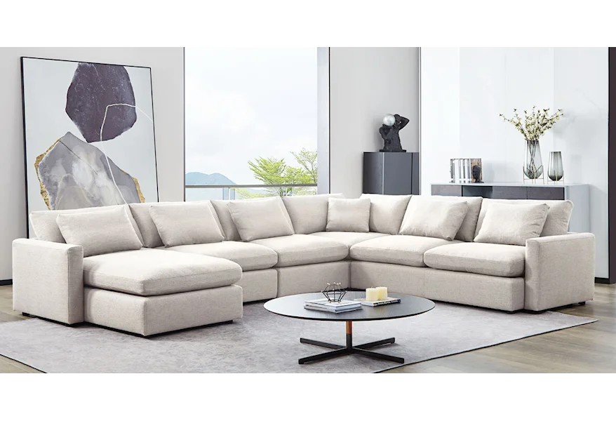 Arcadia Sectional by Diamond Sofa at HomeWorld Furniture