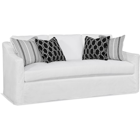 Oliver 3 over 1 Bench Seat Sofa w Slipcover