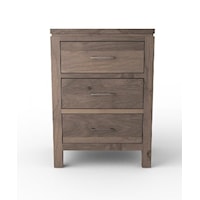 Wide 3-Drawer Night Stand