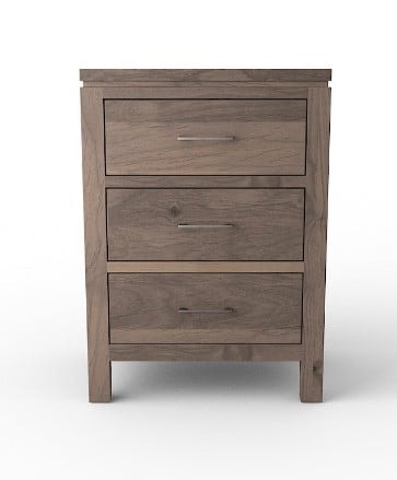 Wide 3-Drawer Night Stand