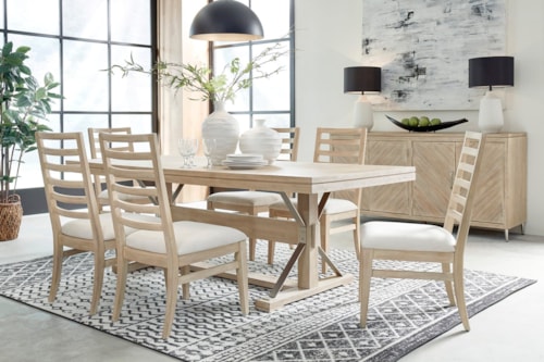 Transitional 8-Piece Dining Set