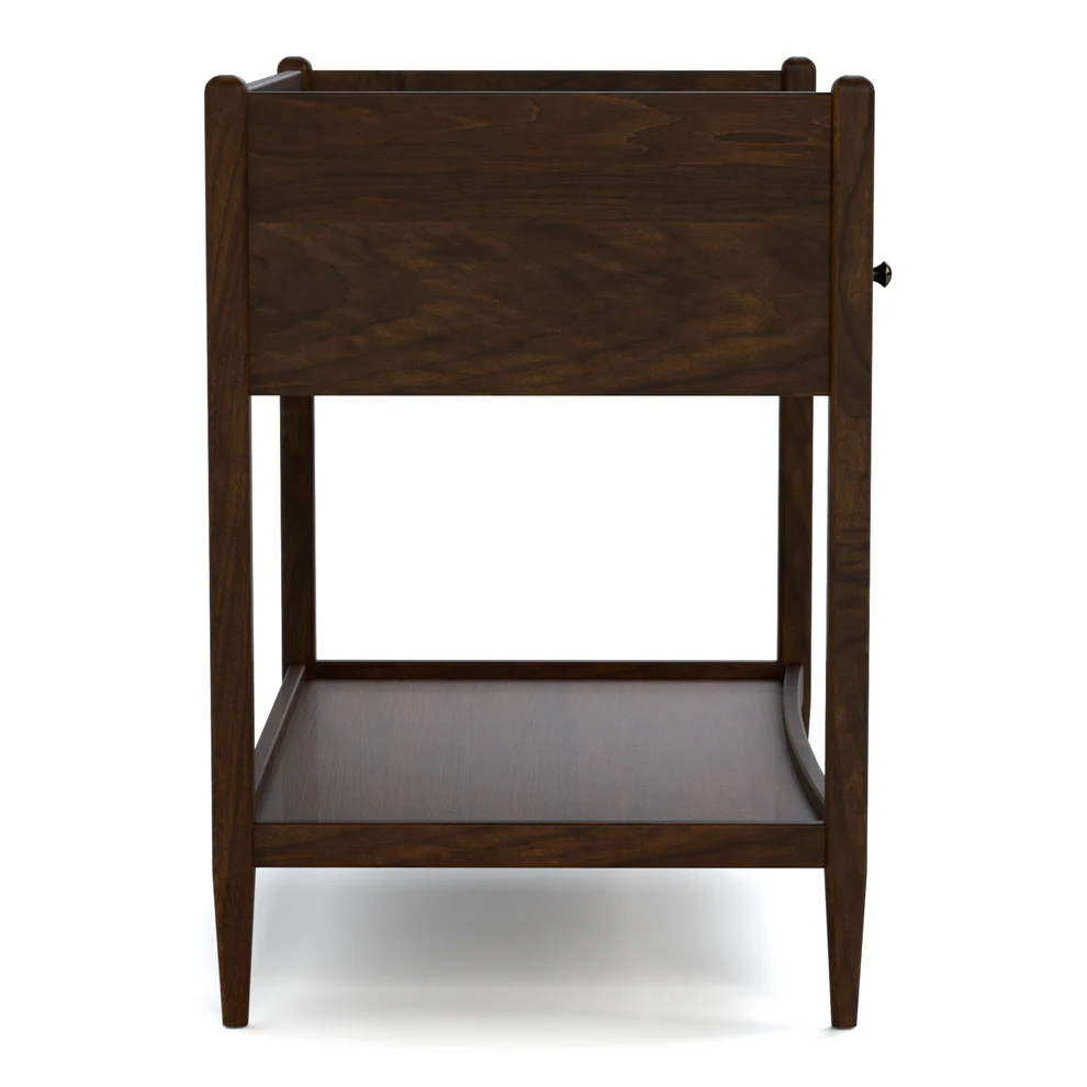 Stickley Hudson Valley Rectangular Scooped Nightstand w/Gallery Top