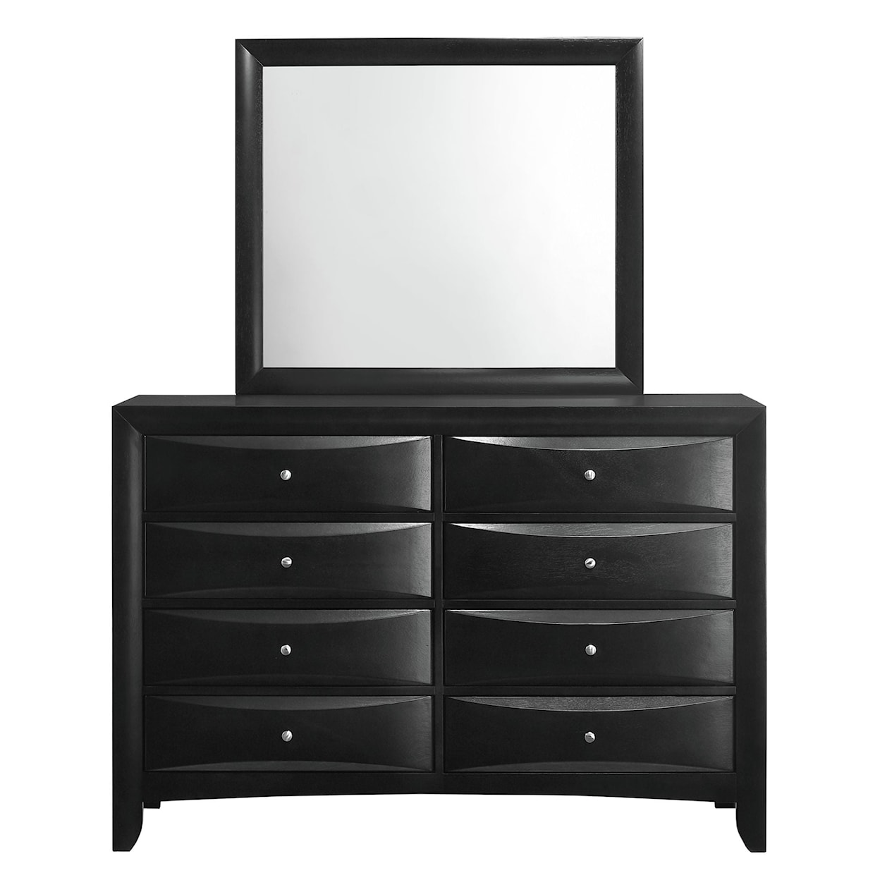 Elements International Emily 8-Drawer Dresser and Mirror Set