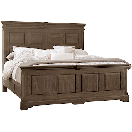 Traditional Queen Mansion Bed with Decorative Side Rails